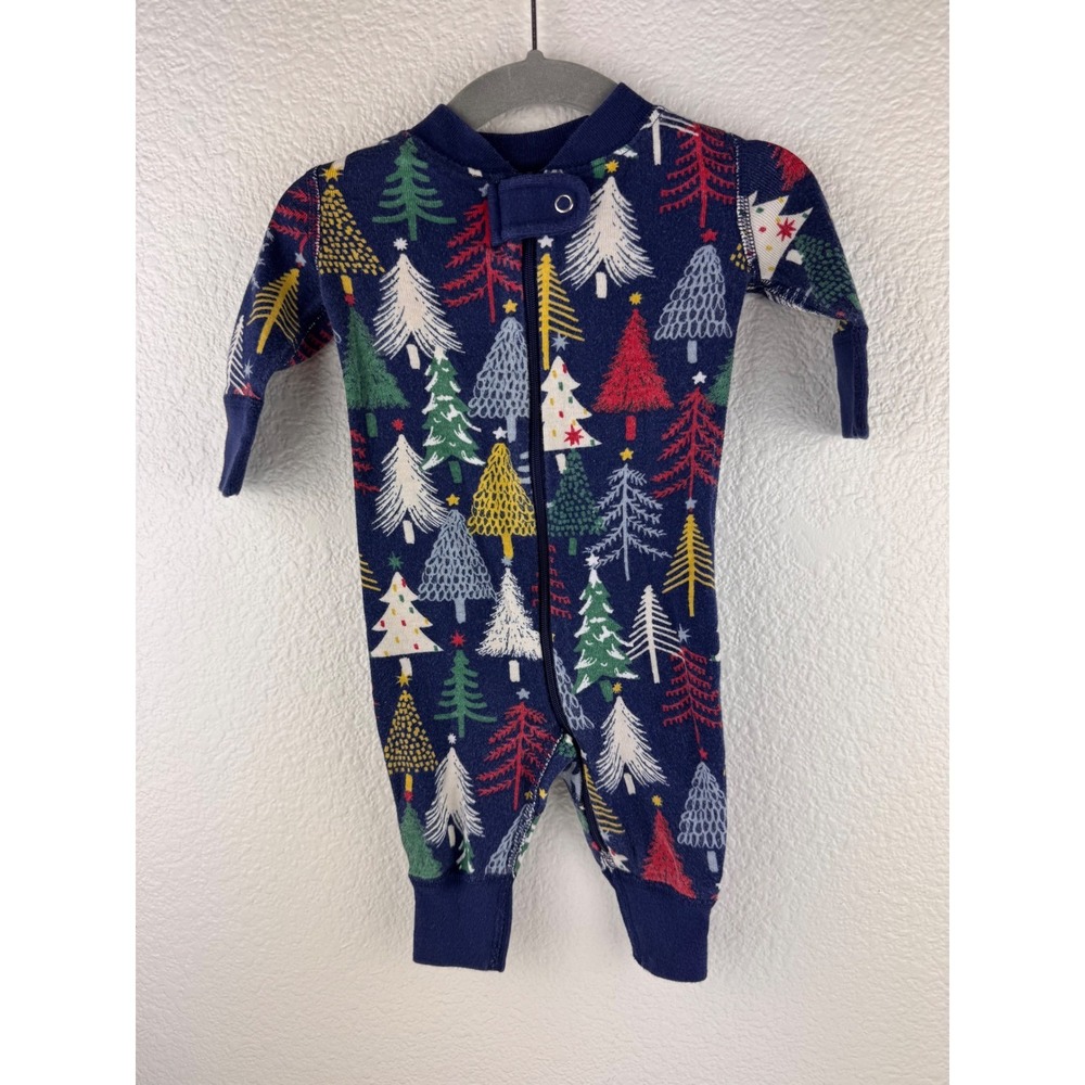Hanna Andersson Baby Organic Cotton Pajama Sleepsuit Christmas‎ 0-3 Months